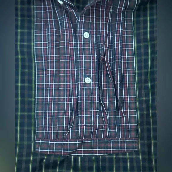 Ralph Lauren Plaid Dress in Green and Navy - Picture 3 of 5